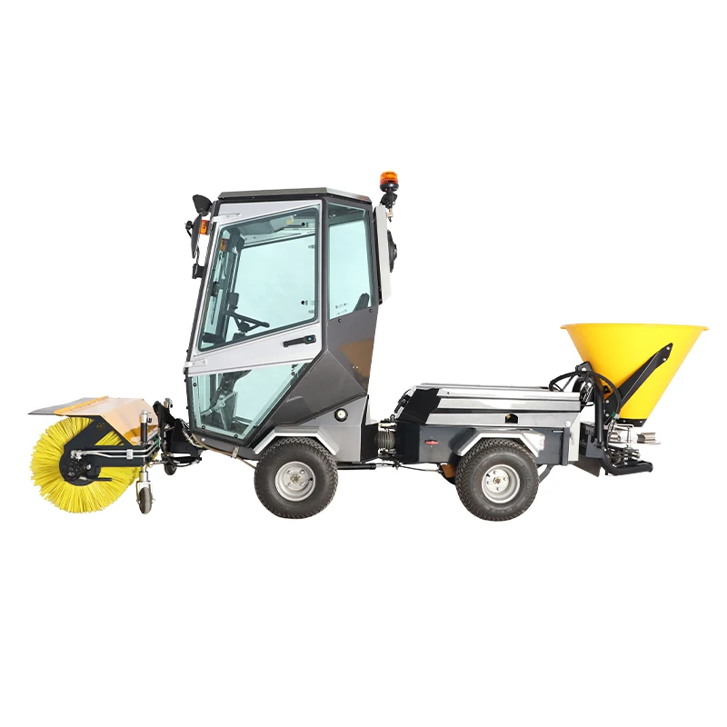 Container Garbage Snow Cleaner Machine Snow brush Compact Plate  Road Sweeper Snow Blade mechanical sweeper