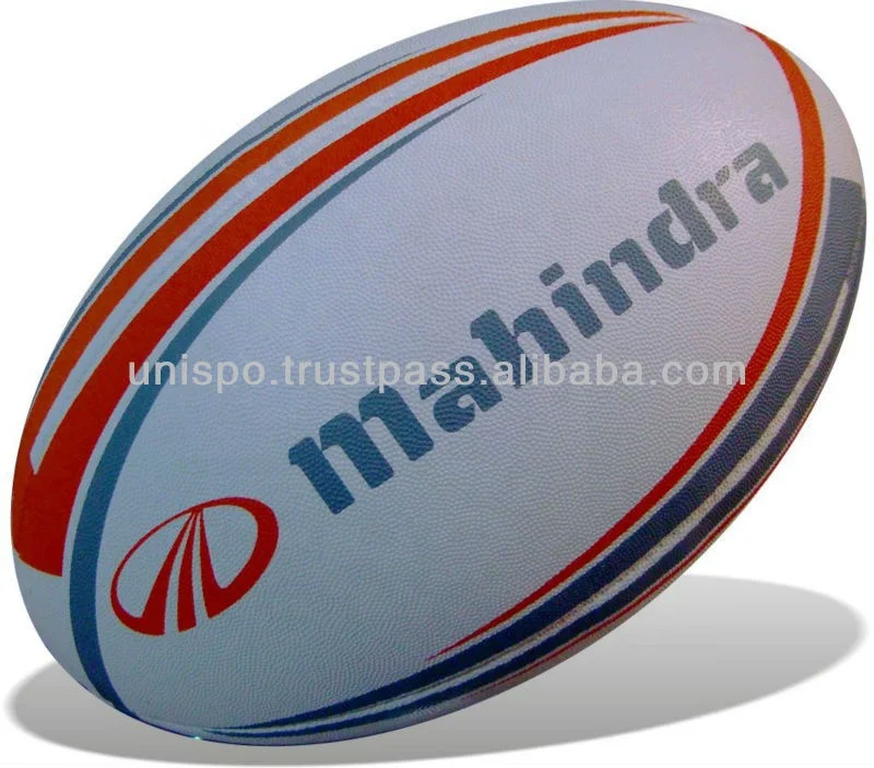 Custom Branded Rugby Ball Fully Hand Sewn with Long Lasting Grip and Bladder for Professional Use