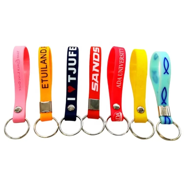 free design cheap silicone keychain ,silicone key ring, silicone key holder