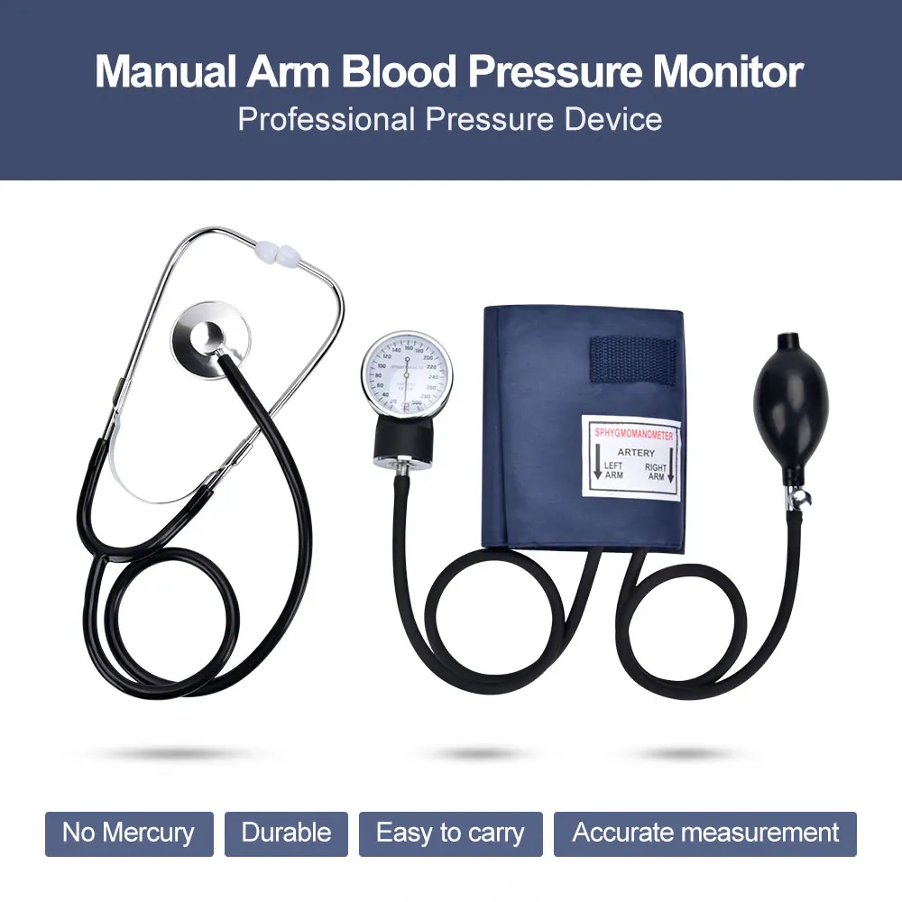 aneroid Sphygmomanometer and dual head stethoscope for blood pressure testcustom stethoscope