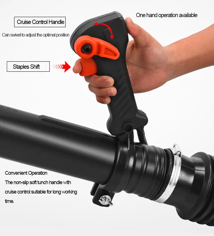 WHAMX EB850 75.6CC strong power 4-stroke air snow gasoline leaf blower