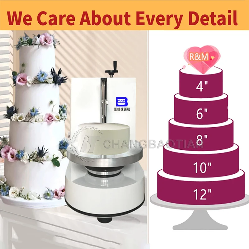 Quality Assurance cake icing smoother cake-icing-machine manual cake icing wedding decoration custom printing