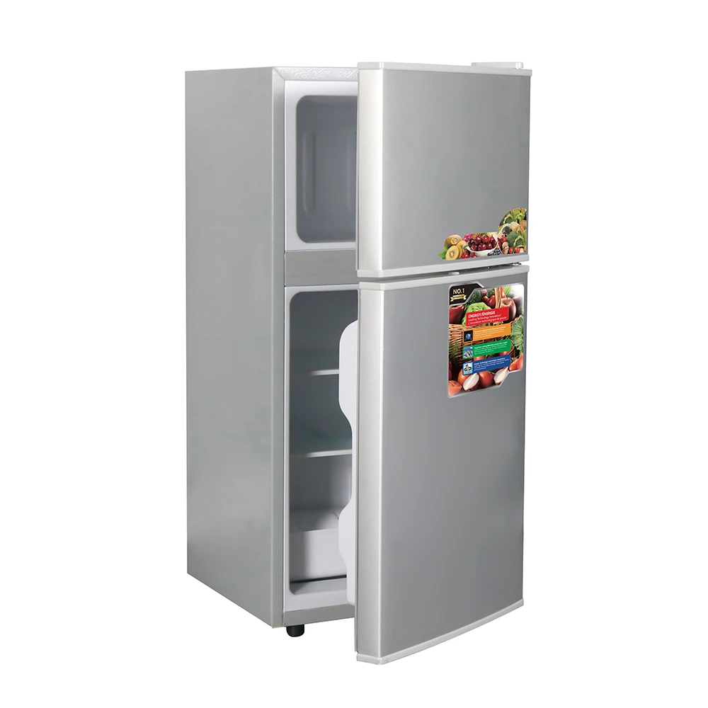 BCD-78 Mini Size Defrost Double Swing Door Vertical Household Refrigerator With Compressor