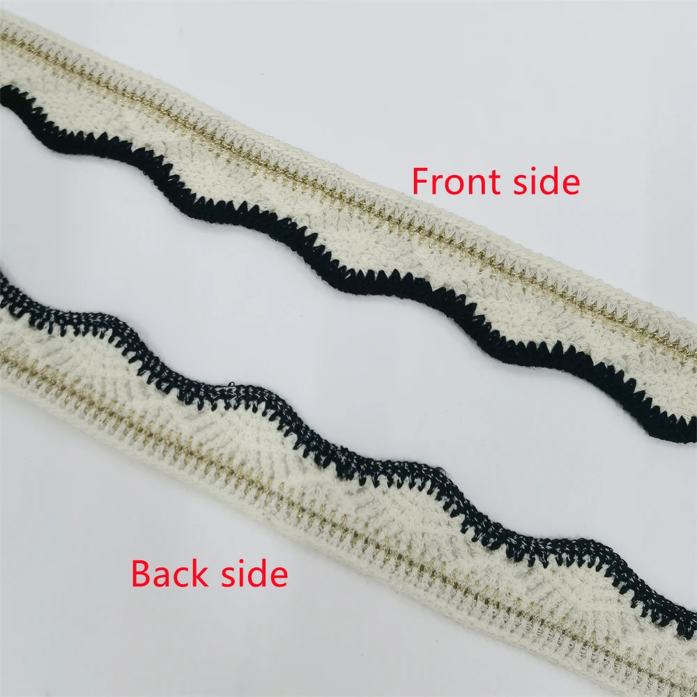 Cotton feeling  thread lace DIY cotton belt clothing accessories sleeve  side decorative webbing trim
