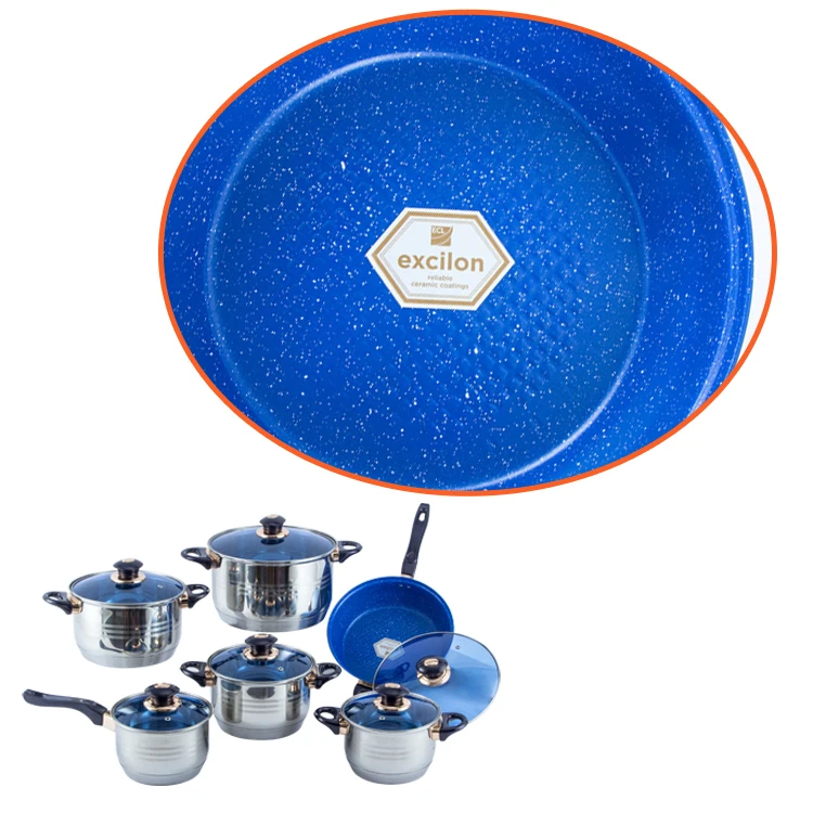 Wholesale 12 pcs bakelite handle Cookware sets cheap stainless steel cooking pan and pot sets