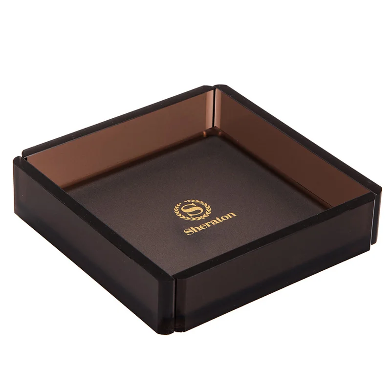 2021 new design Free sample custom logo classic acrylic bathroom amenities box bathroom decor box with drawer