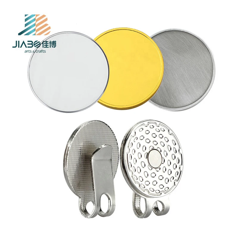 Best Sale Metal Magnetic Golf Hat Clip Blank Print Laser Epoxy Golf Ball Marker Engravable Ballmarker Custom Logo