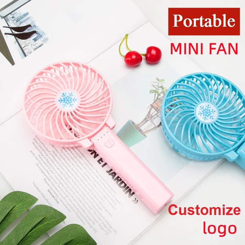 Foldable Outdoor Portable Mini Fan Battery USB Handy Handheld Rechargeable with Light