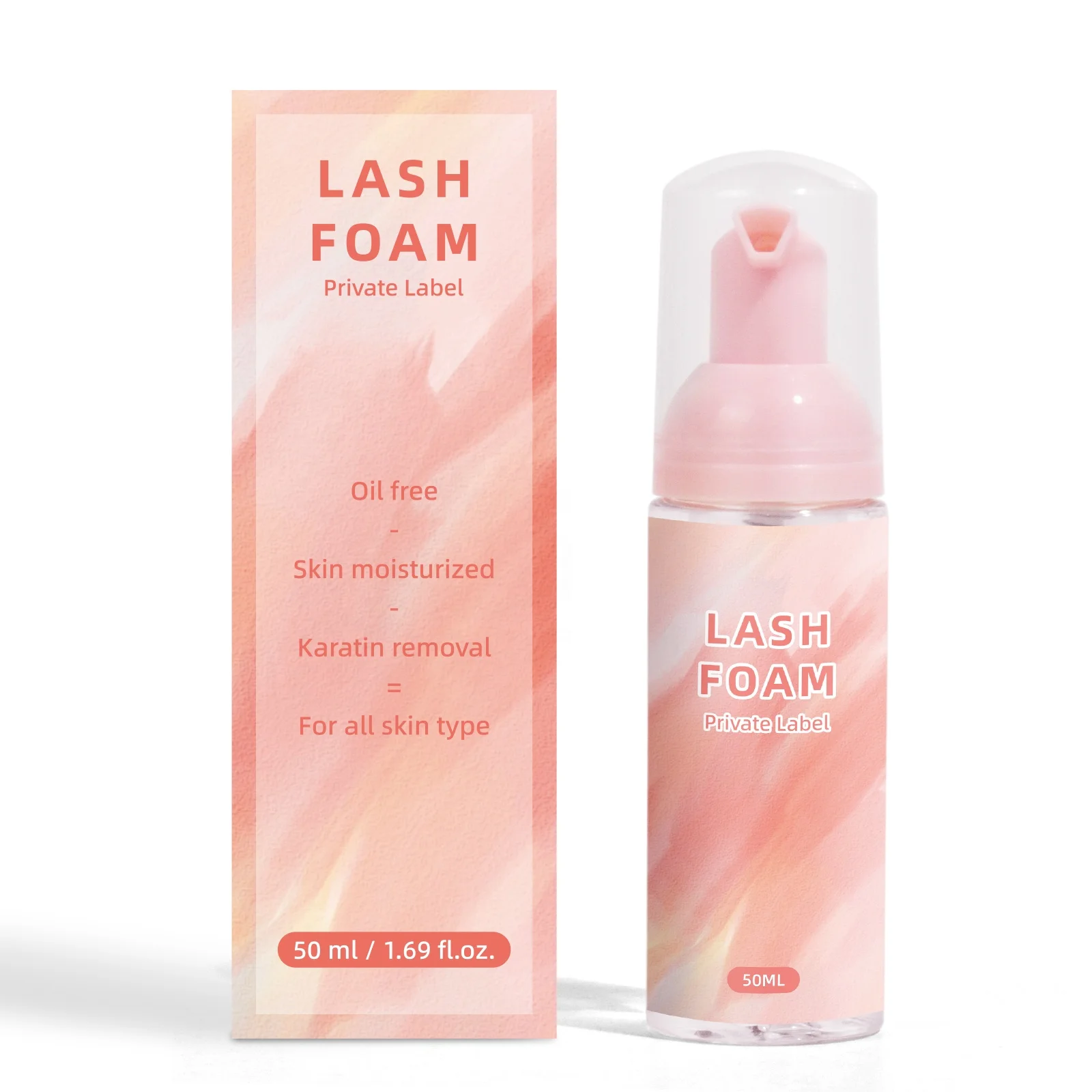 50ml Eyelash Foam Cleanser Shampoo Mousse Kit Eyelashes Extension Brush Eye Lash Cleaning Pump Makeup Tools Cleaner