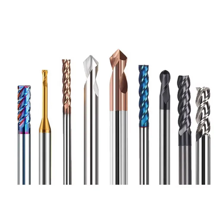 Customized PCD Tungsten Carbide Endmill CNC Cutter Tool For Metal Milling Cutter Router Bits HRC 55/58/60/65 End Mill