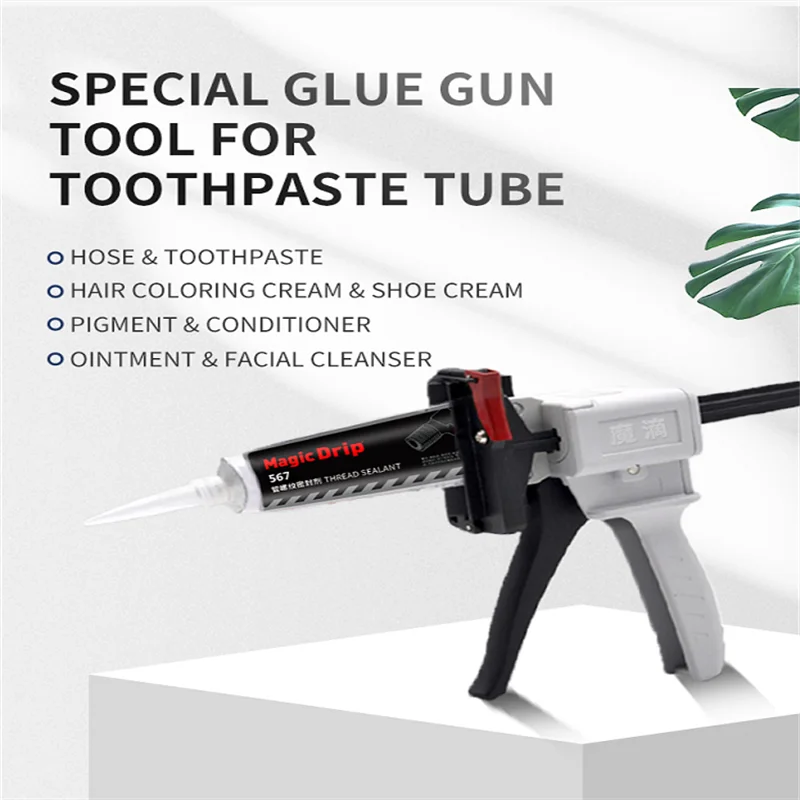 Small tube of silicone rubber aluminum tube glue gun