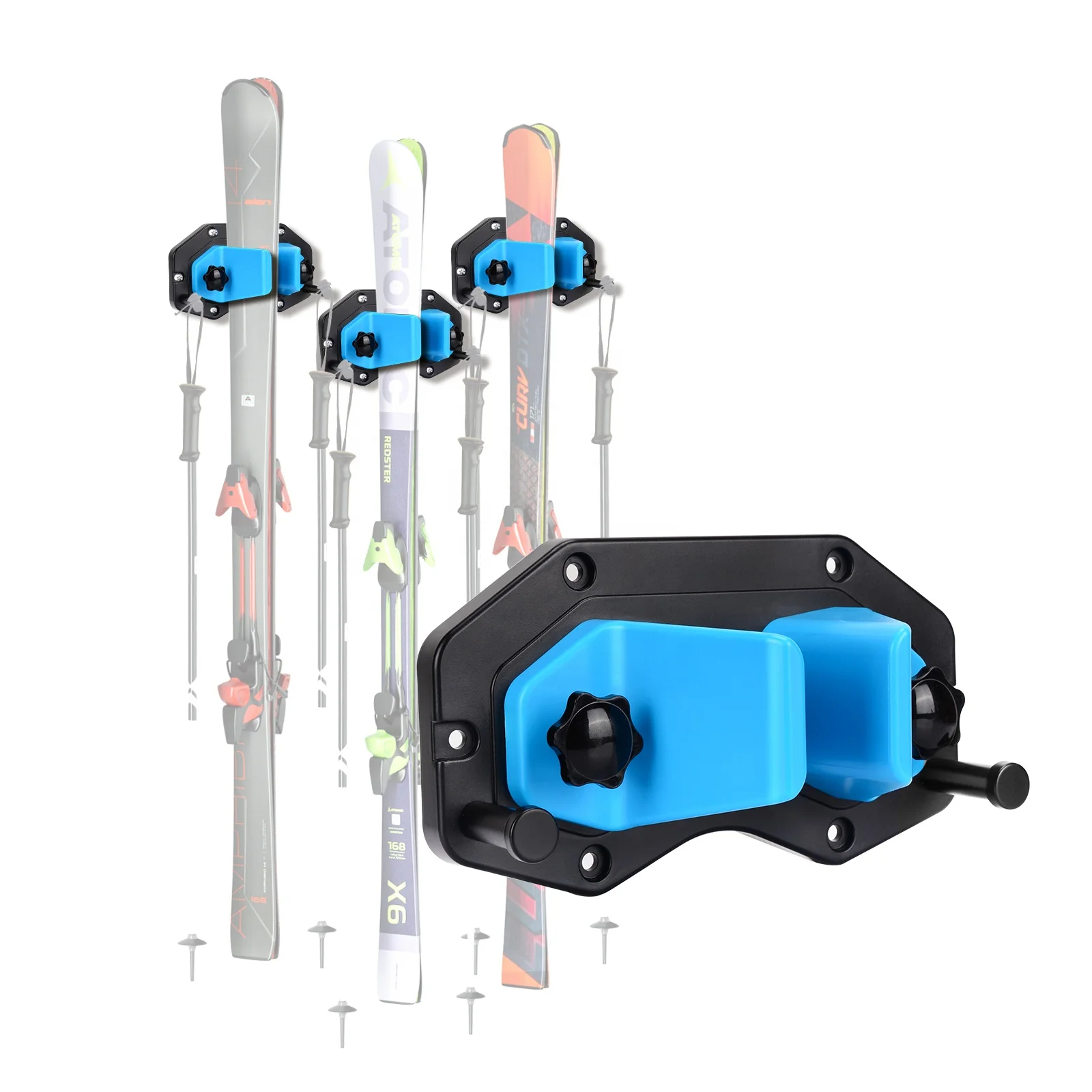 Hikeen Snowboard Wall Mount, Snowboard Storage Rack for Garage, Fits any Ski or Snowboard