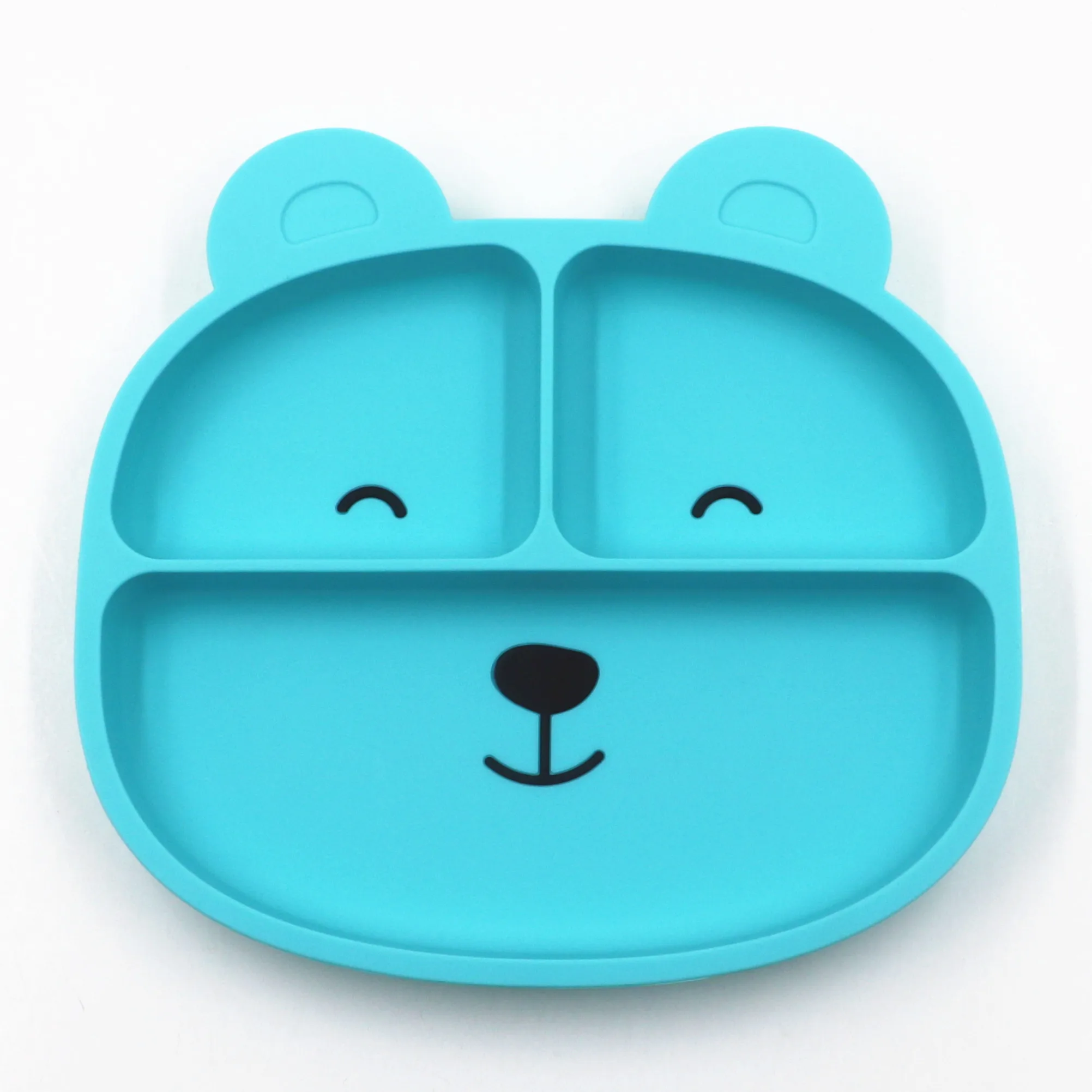 Leatchliving Высококачественная новая мультяшная обеденная тарелка для детского питания из экологически чистого силикона в форме медведя