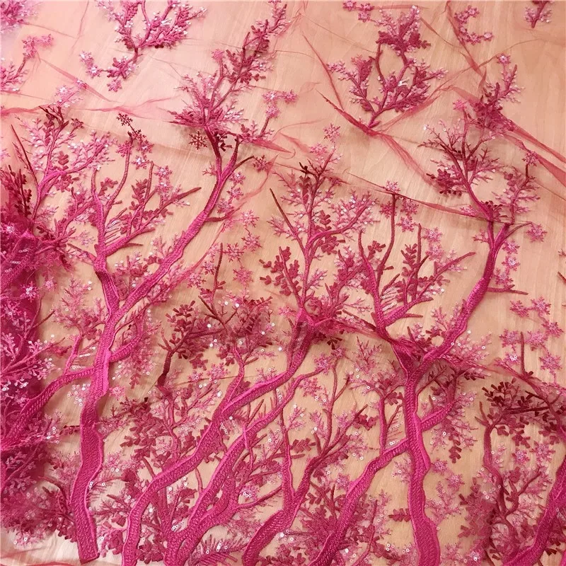 HC-4844 Hechun delicate sequence fabric embroidery lace