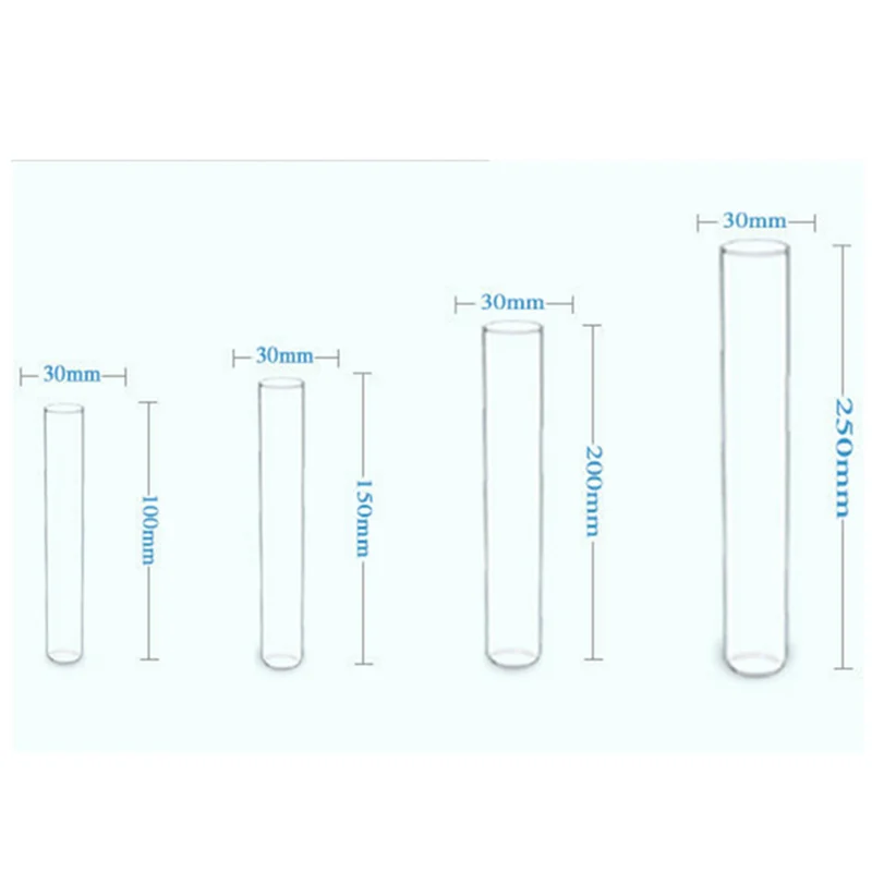 Wholesale Flat or Round Bottom High Borosilicate Glass Test Tube