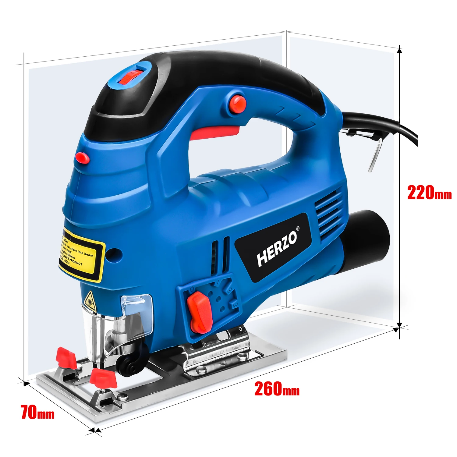 HERZO высококачественные электроинструменты 800 Вт 80 мм деревянная электрическая лобзик