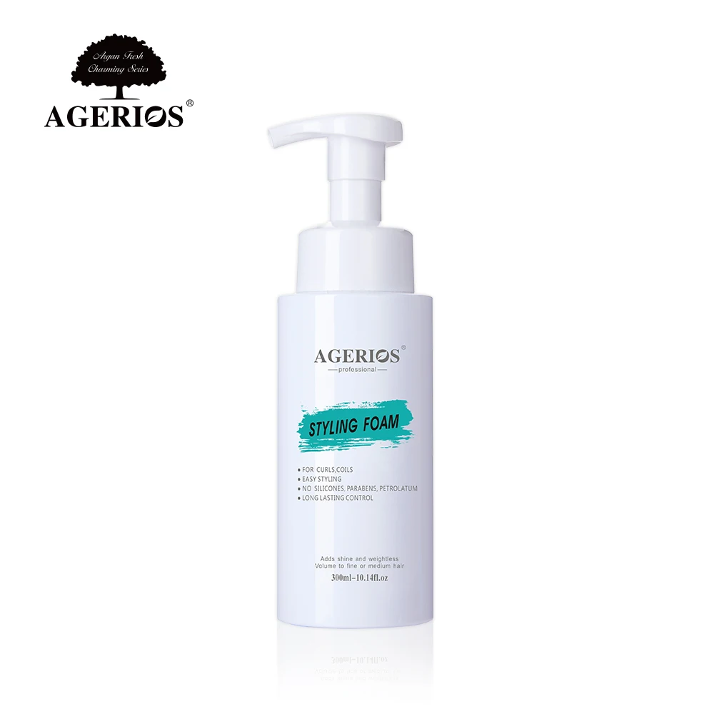 Oem Curl Flexibility Oil Hair Styling Foam Frizz Lasting Hold Curls Defining styling foam