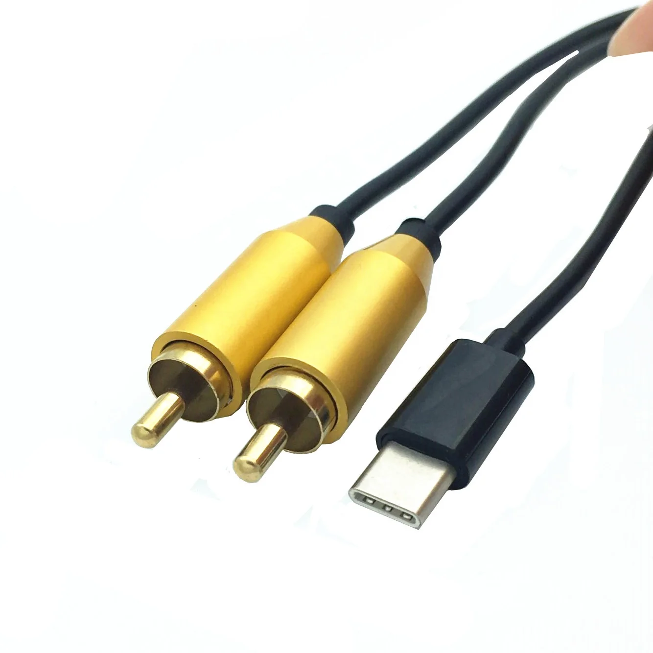 ERE USB Type C to 2RCA Audio Cable Type-C RCA Cable 2rca Jack C Audio Line for Xiaomi LG Home Theater Amplifier DVD TV Speaker