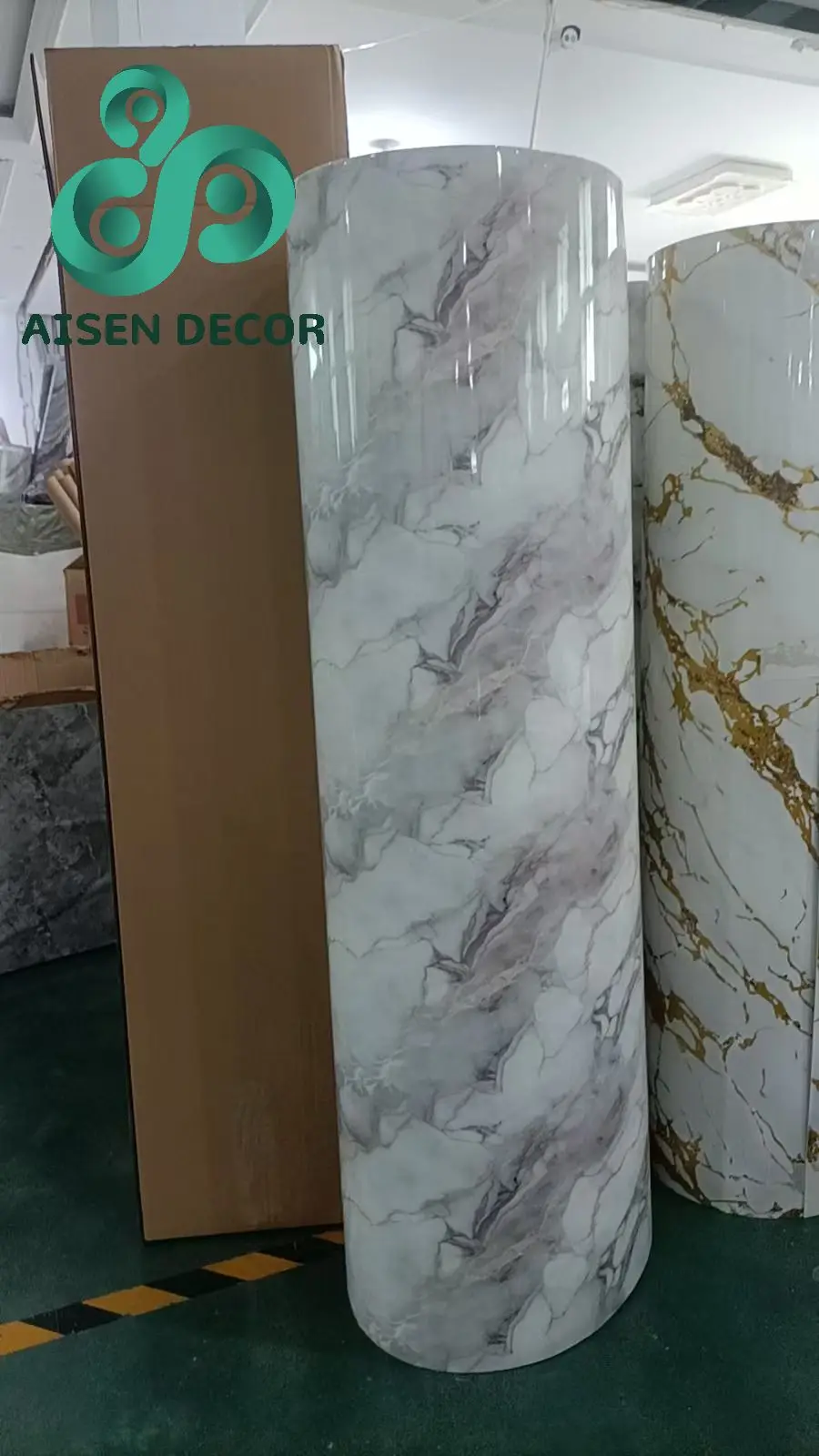 Oil Proof Waterproof Marble Wallpapers 3D Print Self-adhesive Wall Stickers For Kitchen Wall