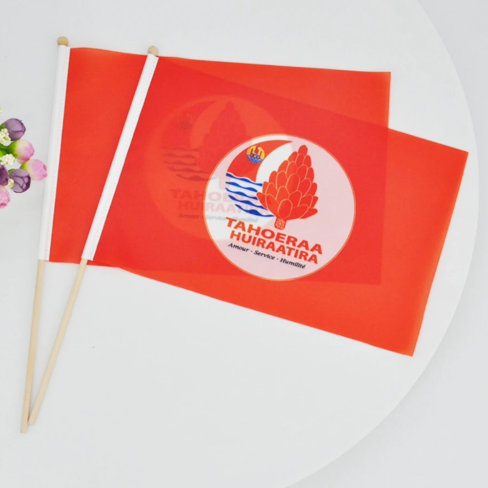 Factory Direct Cheap Price High Quality Ukraine Flag Polyester All Counties Hand Waving Flag