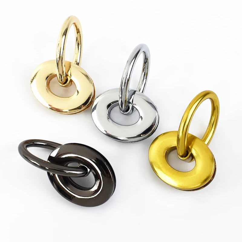 Meetee BF891 25*32mm DIY Luggage Hardware Accessories Alloy O Ring Eyelet Buckle Handbag Handle Bag Side Clip Clasp Buckles