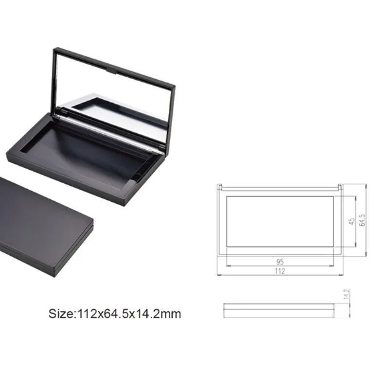 Single color magnetic makeup palette eyeshadow container packaging Y267-5 custom sombras eyeshadow palette case