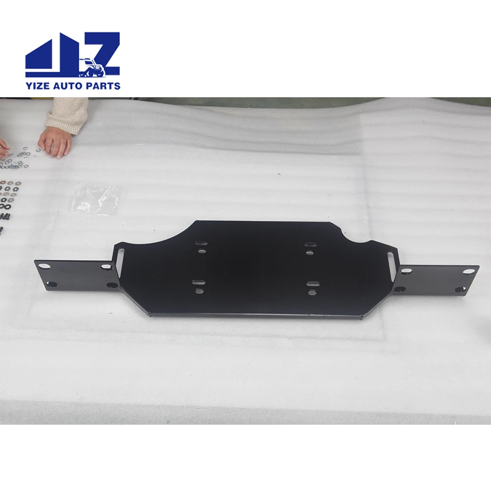 For 2018-2023 Jeep Wrangler JL/JLU & Gladiator w/ Metal Bumper Winch Mount Plate Bracket Kit