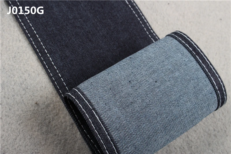 Repreve 9 oz slub effect big stretch denim fabric for lady