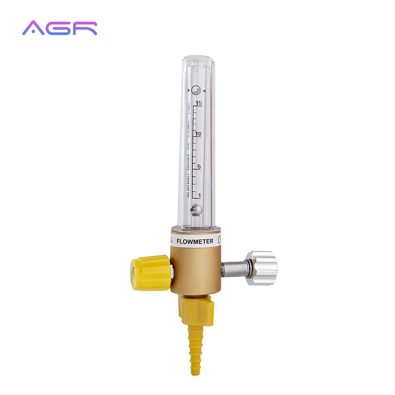 Custom Logo OEM Brass Oxygen Gas Medical Oxygen Pressure Regulator with Flowmeter Oxygen Fowmeter with humidifier