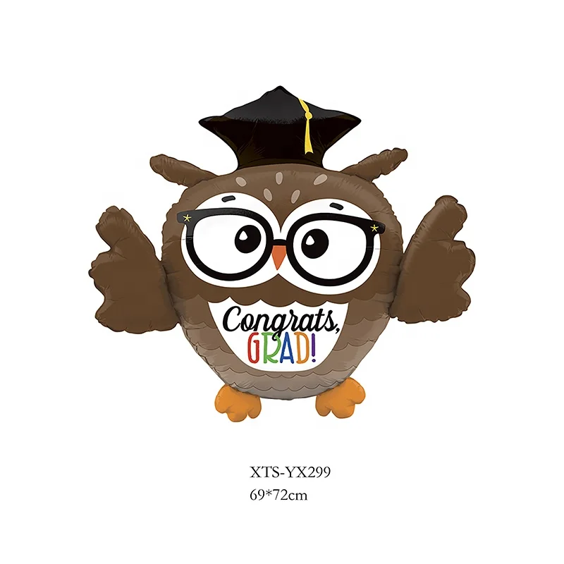 Wholesale 18 inch custom printing round star shaped graduation party decoration aluminum foil balloons