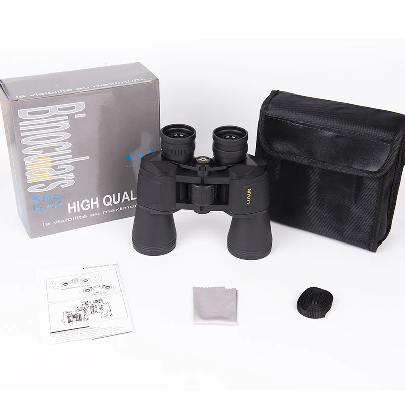 Бинокль LUXUN 20x50 для взрослых компактный водонепроницаемый высокой мощности наблюдения за птицами охоты