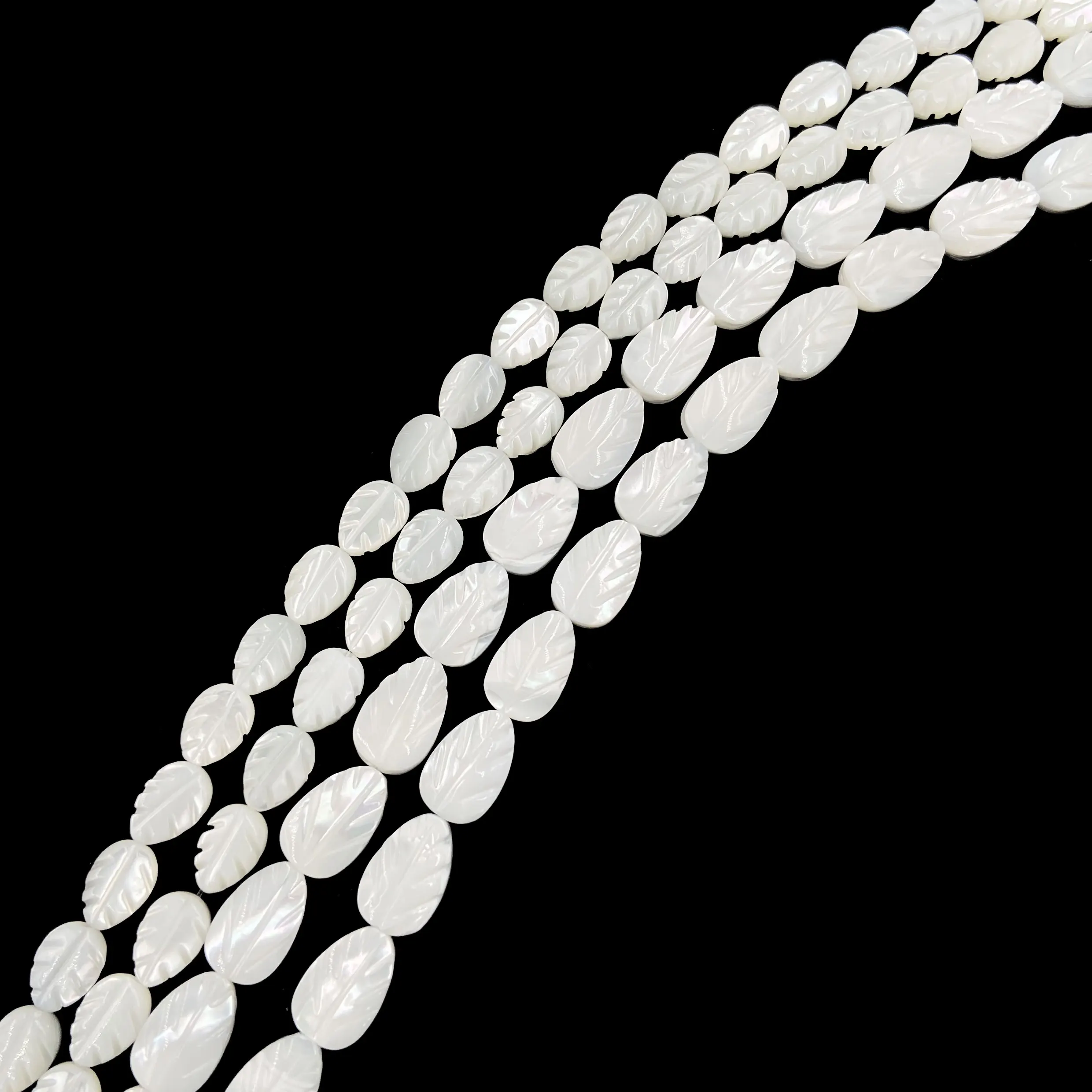 manufacturers shell beads 6X9MM 8X12MM 10x14mm 12x16mm 13x18mm 15x20mm leaf beads diy natural shell beads for jewelry making diy