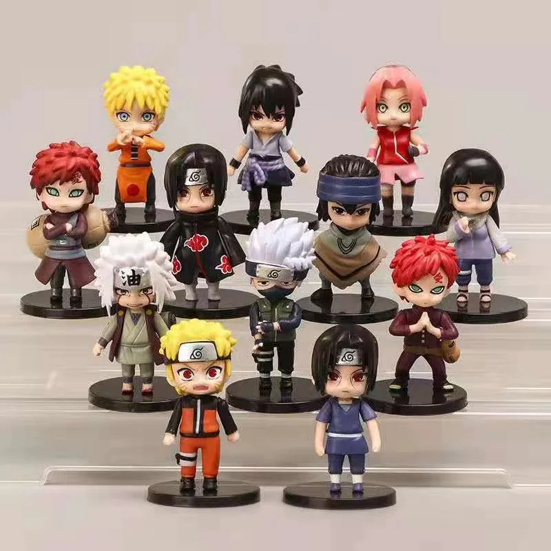 anime action figure Hotsale  Complete a full set 12 of PVC Anime Figure  action figures