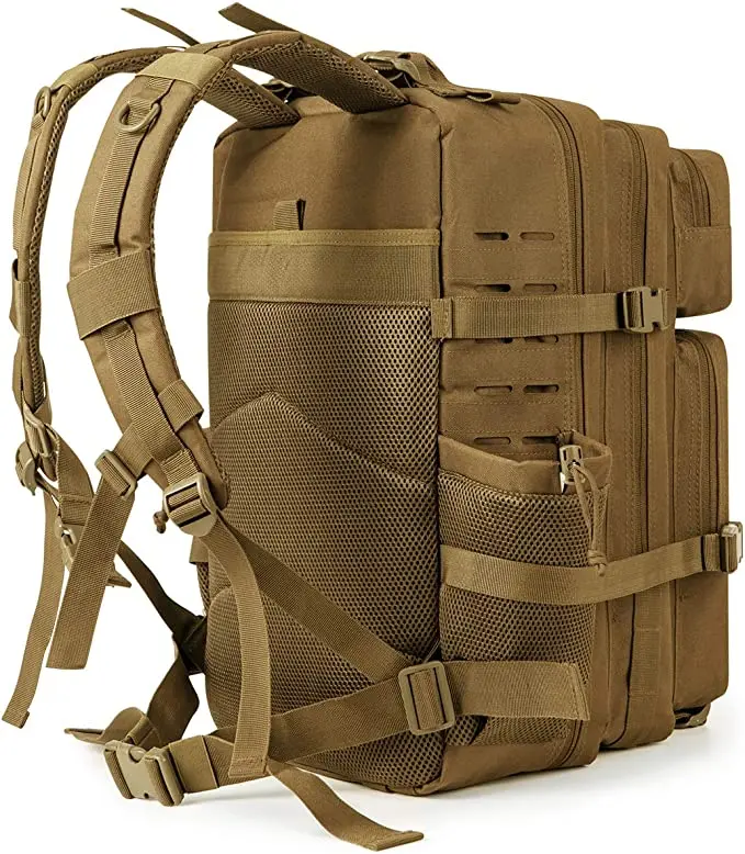 Tactical Backpack for Men and Women 3 Day Bug Out Bag Large waterproof Rucksack for School Hiking Trekking Hunting Gym Gear