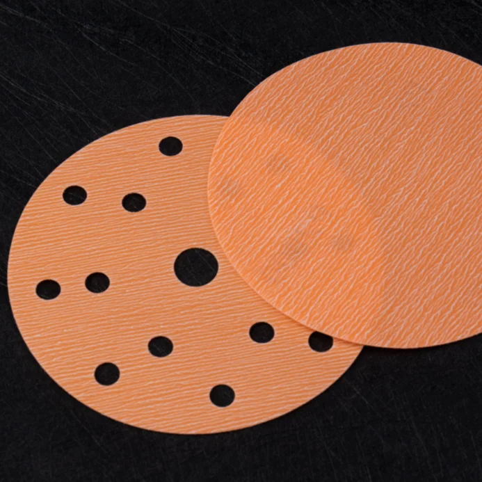 Non-woven backing Aluminium Oxide superfine sanding discs for dust removal and great sanding