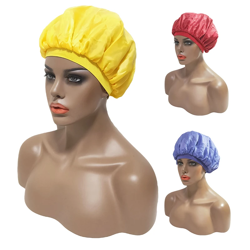 Pink Argan castor oil treated large satin bonnet  Hair sleep cap Logo Mommy and Me Bonnet  Hair Bonnets  Satin Silk sleep cap