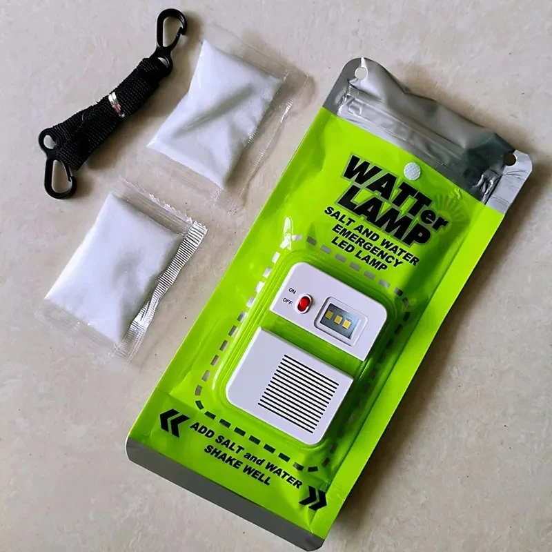 New Design Portable Camping Lampara Lights Led Lantern Outdoor Fishing Salt Water Powered Emergency Lamp Led Salt Water Lamp