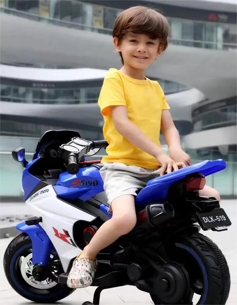 High quantity three wheel led light music kids electric mini motorcycle for sale rechargeable toy car for children