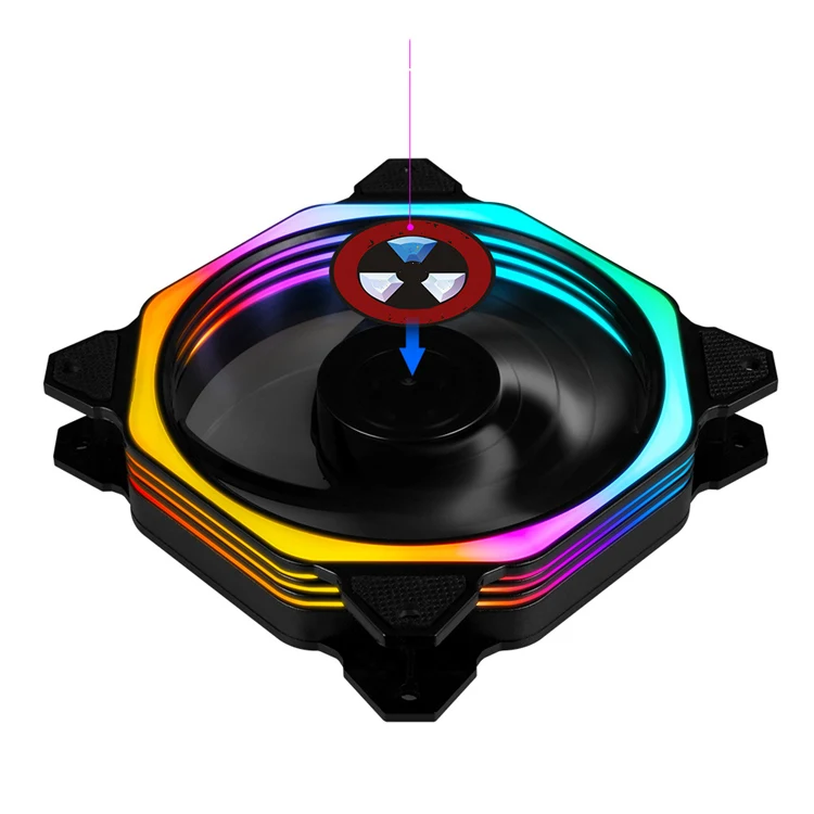 High Quality low price RGB radiator fan cooling 12025 RGB fans cooler cooling fan 120mm