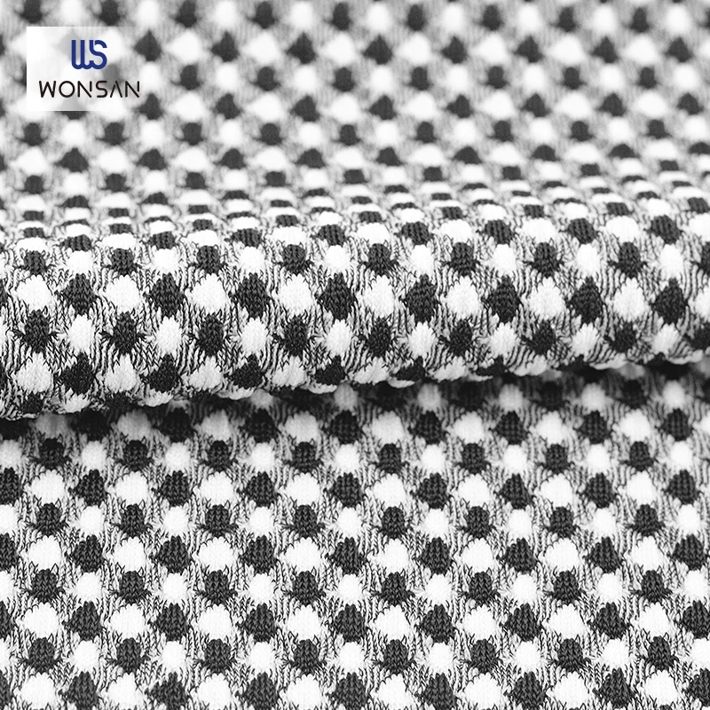 Customizable Nylon Polyester Spandex Garment Dresses Cloths Single Dyed Warp Knitted Fabric En Tissu Kain Skirt CN