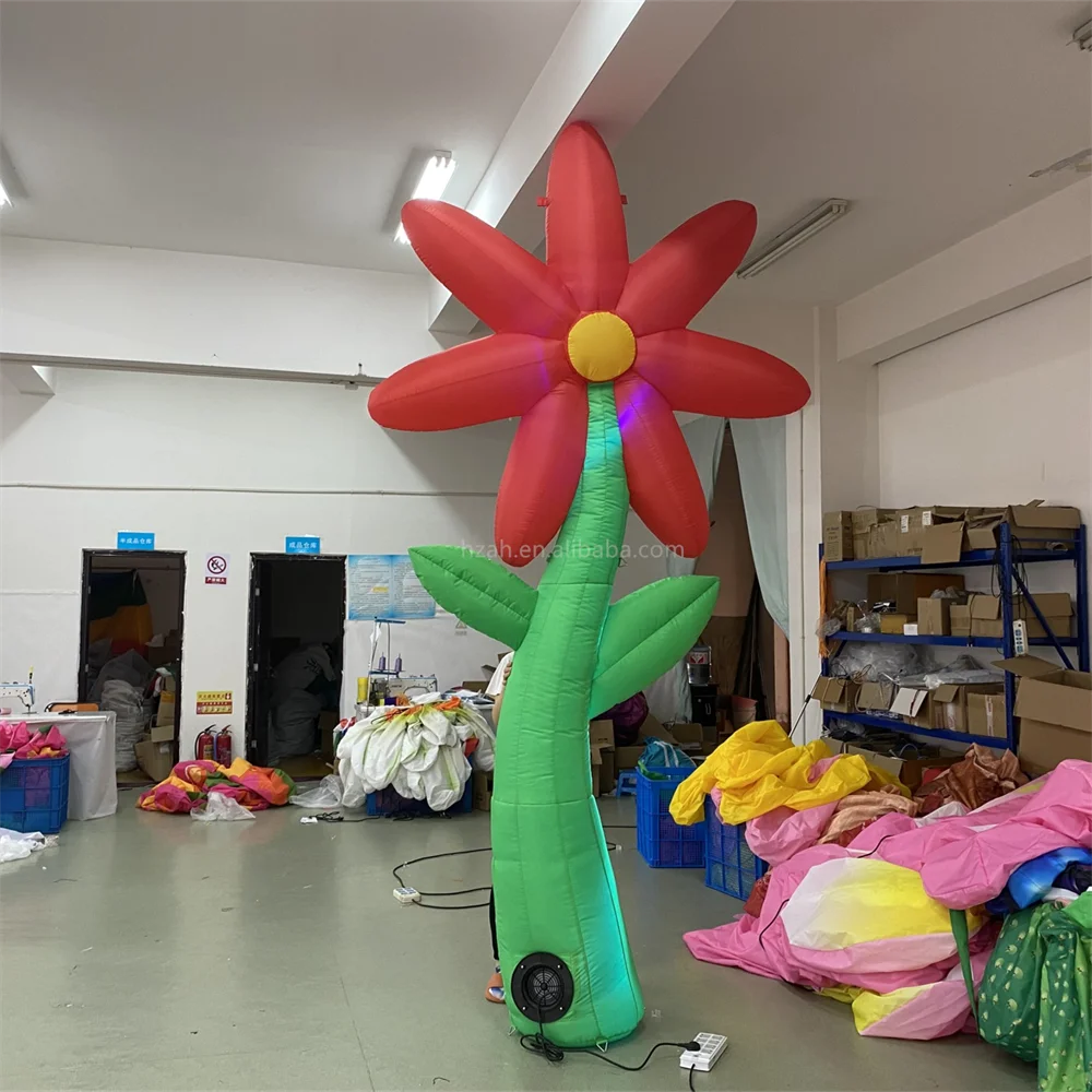 Blow up giant flower inflatables for outside outdoor park decorations