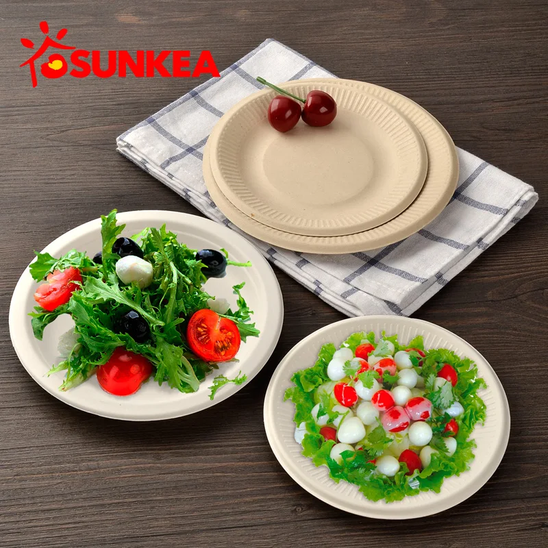 Sunkea Biodegradable paper eco friendly packaging Pulp food tray