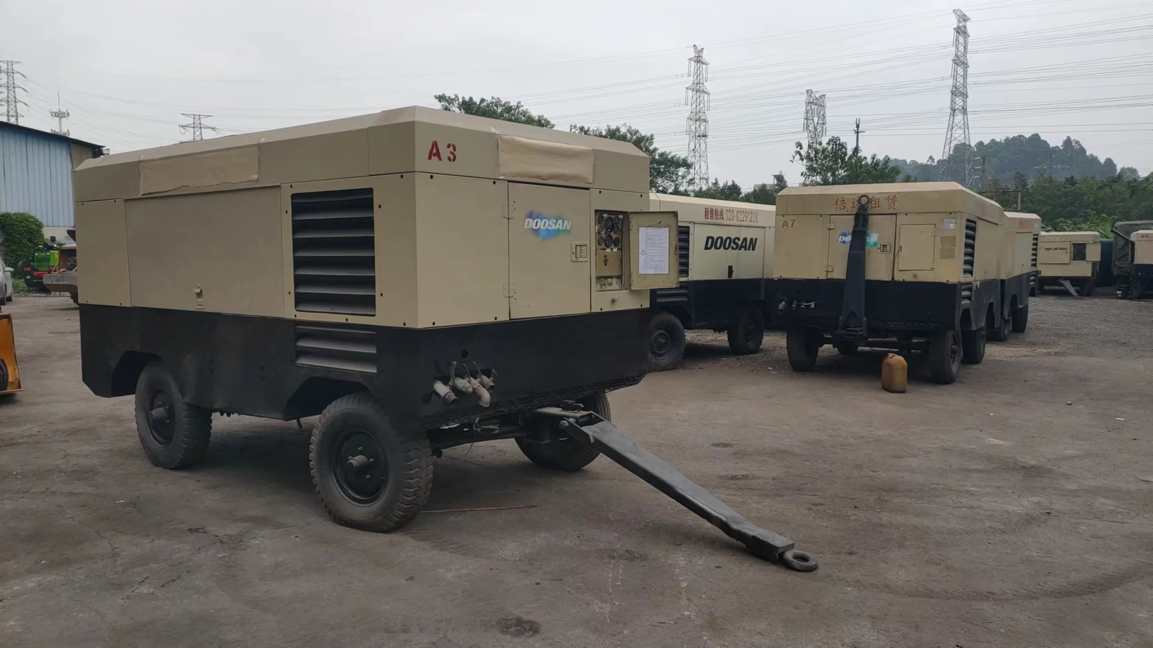 used second hand ir ingersoll rand screw portable air end compressor