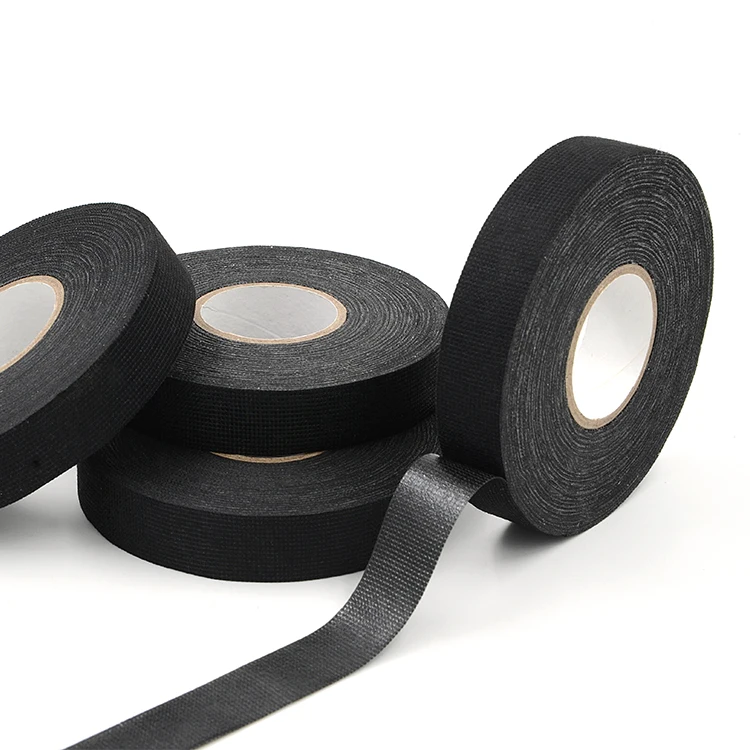 Black Cloth Wire Loom Harness Adhesive Tape