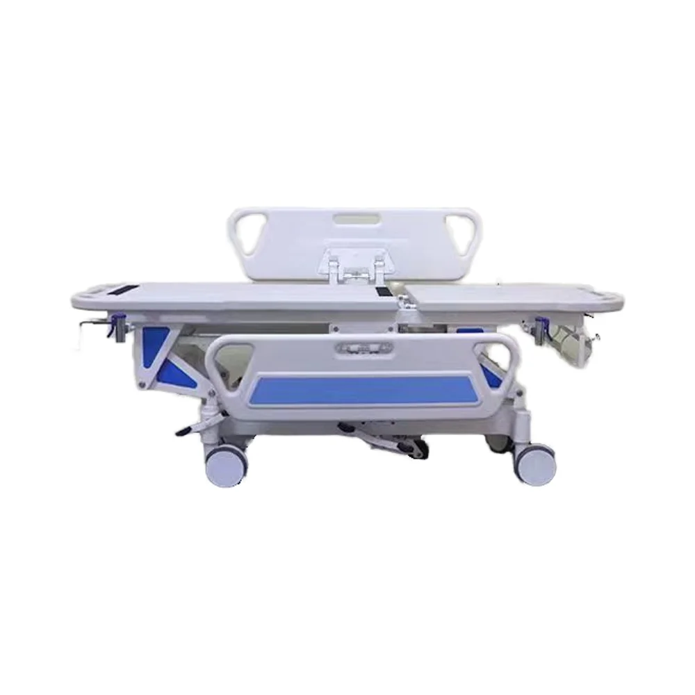 Hot  Sales Medical Transfer Vehicle Flat Car Emergency Transport Stainless Steel Stretcher Rescue Cart ABS  Metal Material