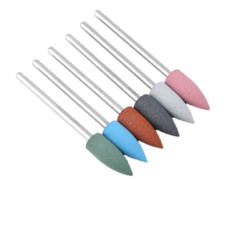 6 шт., силиконовые насадки для электрической дрели для полировки ногтей