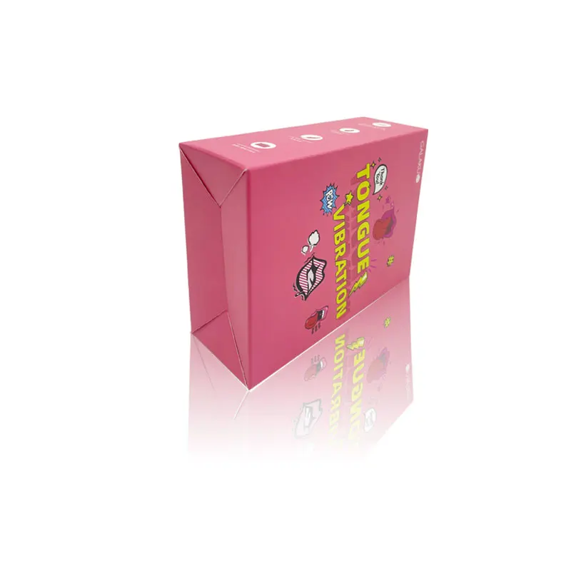 Free Design Custom Coated Paper Box for Amazon Product Packaging Folding Pink Matte Recyclable Box for Sex Toy