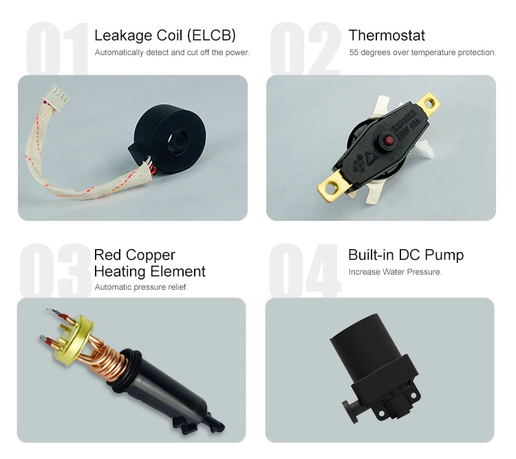 water heater with dc pump