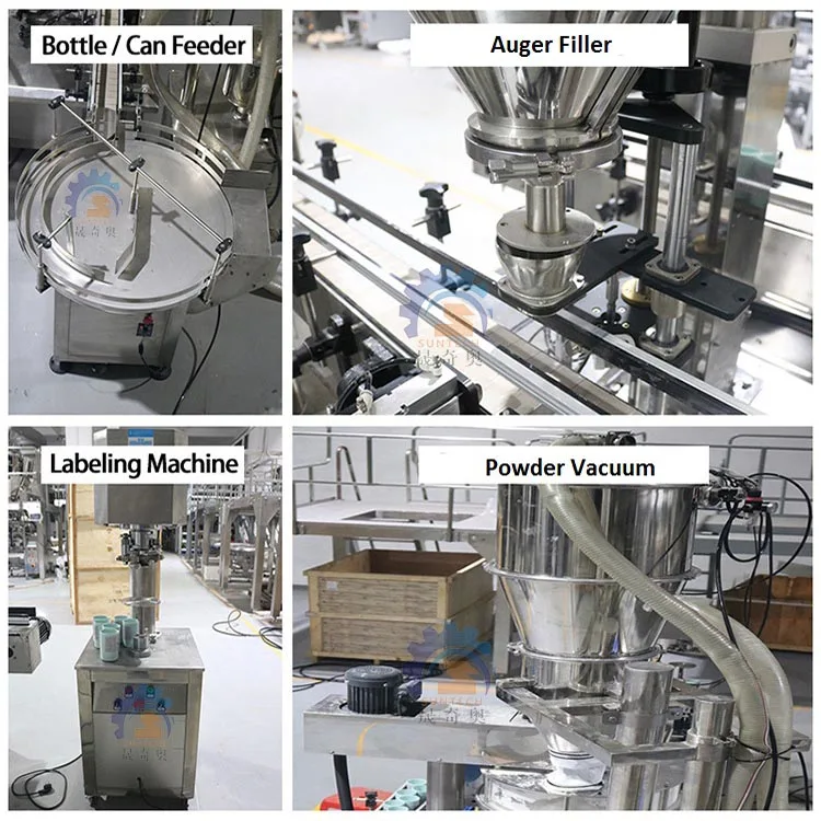 Vanilla Powder Glass Bottle Filling Machine Automatic Jar Packaging Filling And Capping Machine