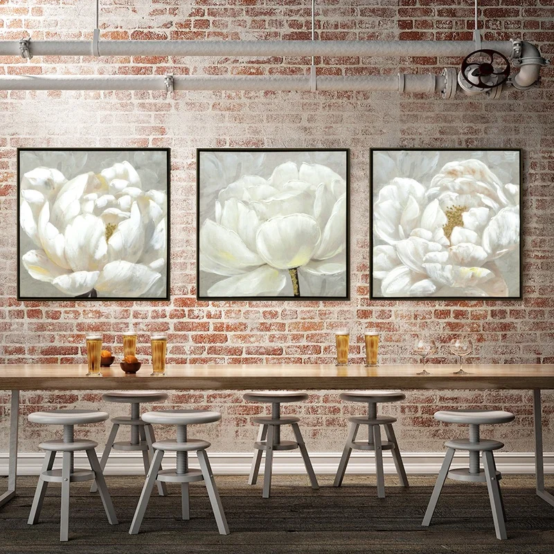 Flowers interior wall art handpainted oil painting canvas photo artwork